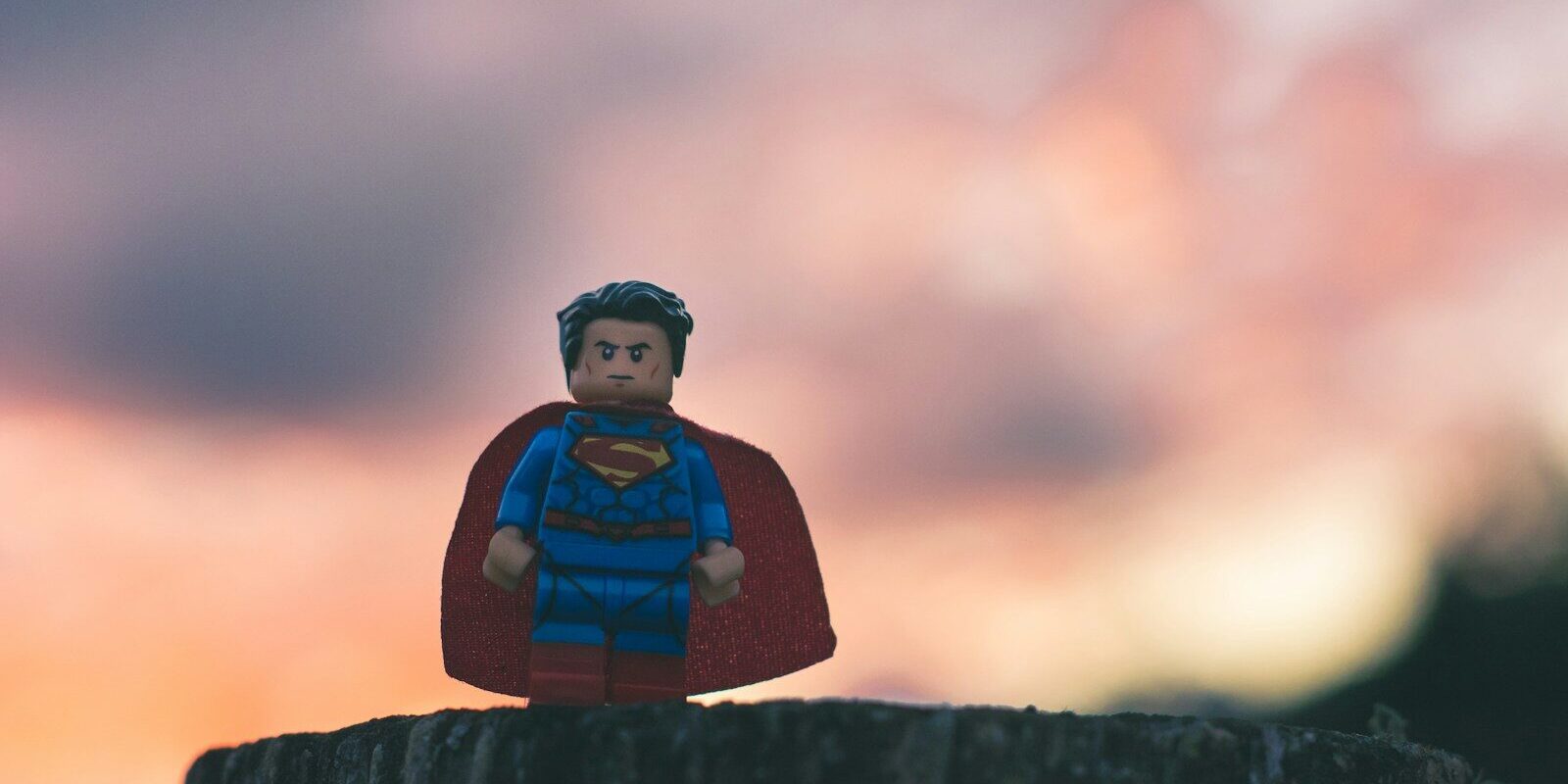 Funko Superman in shallow focus